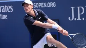 Jannik Sinner in allenamento agli US Open
