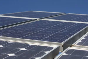 Pannelli fotovoltaici, fotografia di archivio del