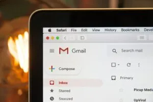 Posta elettronica nel browser, foto di archivio