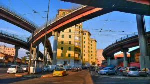 Roma, viabilità sotto la Tangenziale Est nel